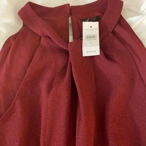 Brand new Ann Taylor burgundy pantsuit with tags